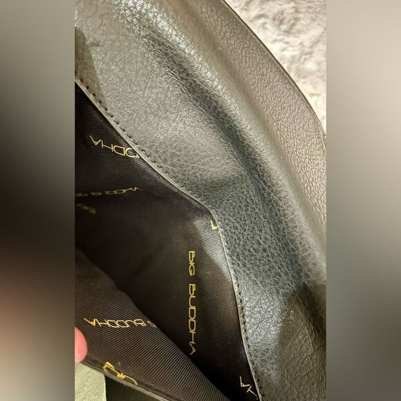 Big Buddha Envelope Tassel Clutch Black W Gold Hardware W Bonus Chain! - Picture 5 of 9